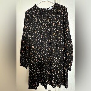 Black with fall floral